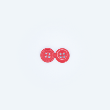 24L 4-hole flat button (Crimson)