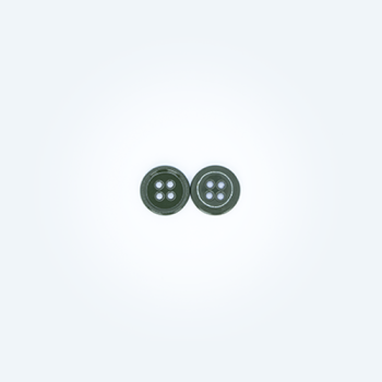 24L 4-hole flat button (Olive green)