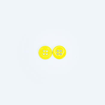 24L 4-hole flat button (Yellow)