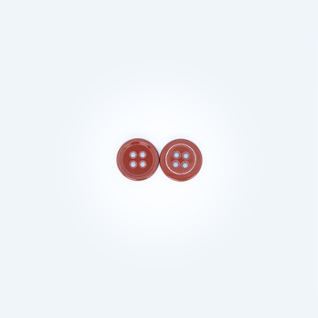 24L 4-hole flat button (Dark red)
