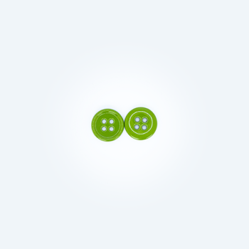 24L 4-hole flat button (Grass green)