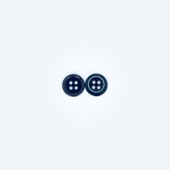 24L 4-hole flat button (Midnight indigo)