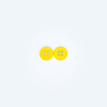 24L 4-hole flat button (Yolk yellow)