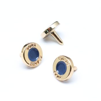 Rivet J (Shiny Gold with Blue)