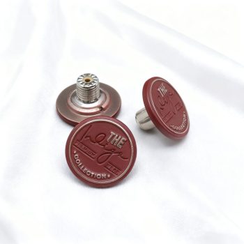 Snap button denim style C (Burgundy) Snap button denim style C (Burgundy)