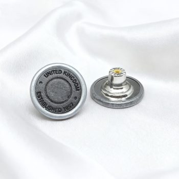 Snap button denim style J (Pewter) Snap button denim style J (Pewter)