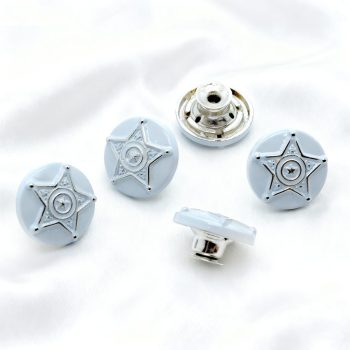 Snap button denim style Q (Baby blue) Snap button denim style Q (Baby blue)